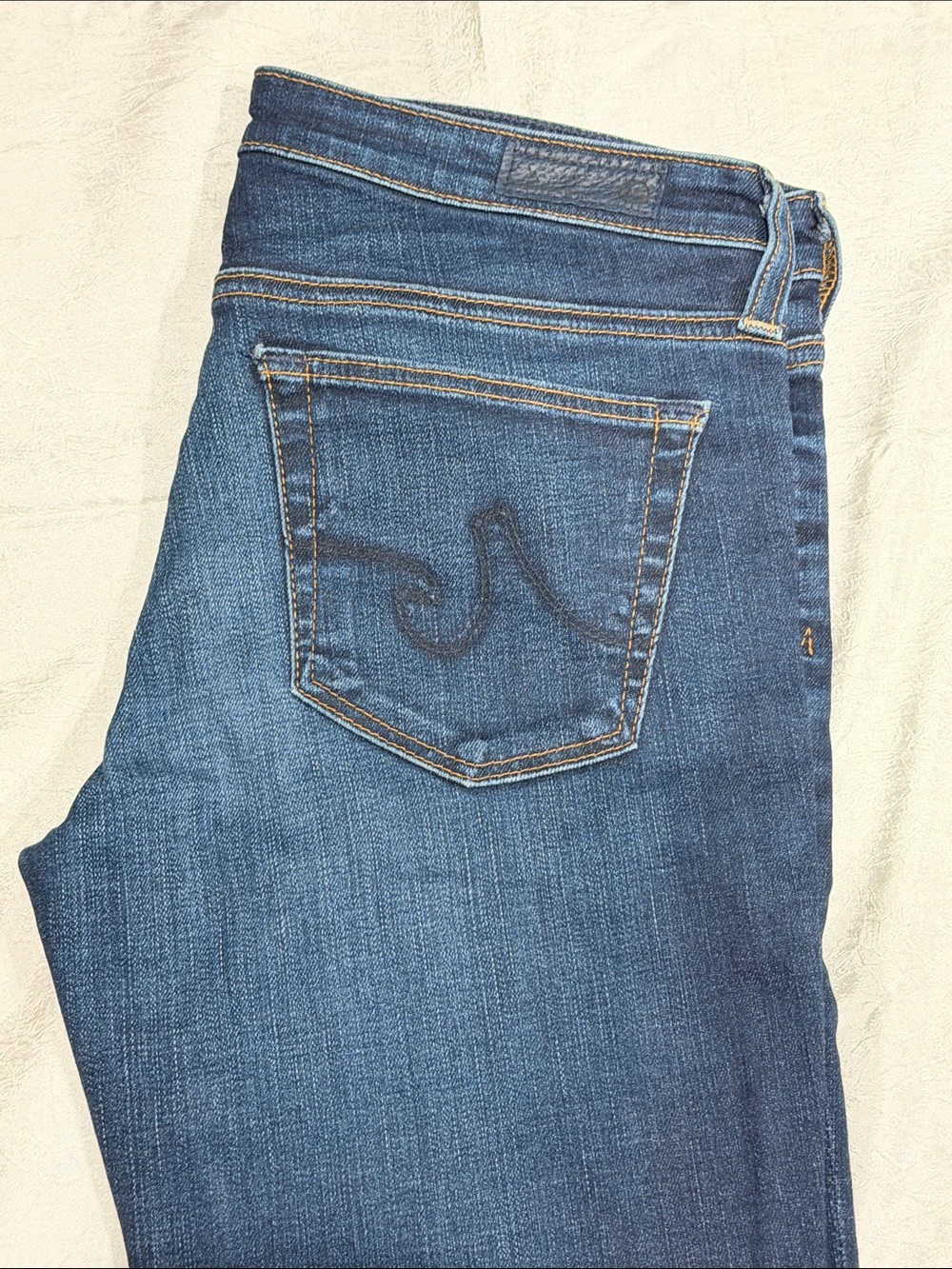 AG Adriano Goldschmied The Stilt Cigarette Leg Jeans Women’s 26R Dark Wash - Picture 2 of 10
